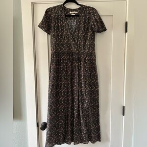 Christy Dawn Navy Floral Dawn dress small